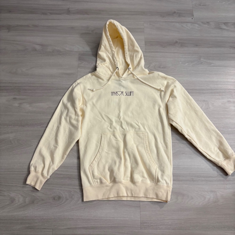 Taylor Swift The Eras Tour Hoodie Cream Yellow Graphic Pullover 102050 Unisex S